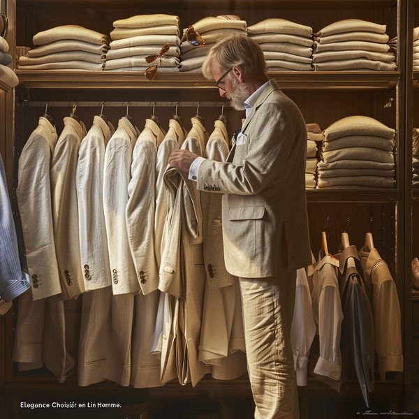 Élégance estivale : choisir son ensemble en lin homme